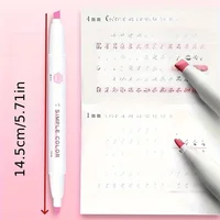 5 Colors Double Headed Highlighter Pen Set Fluorescent Drawing Markers Highlighters Pens Art Japanese Cute Pastel Stationery 6