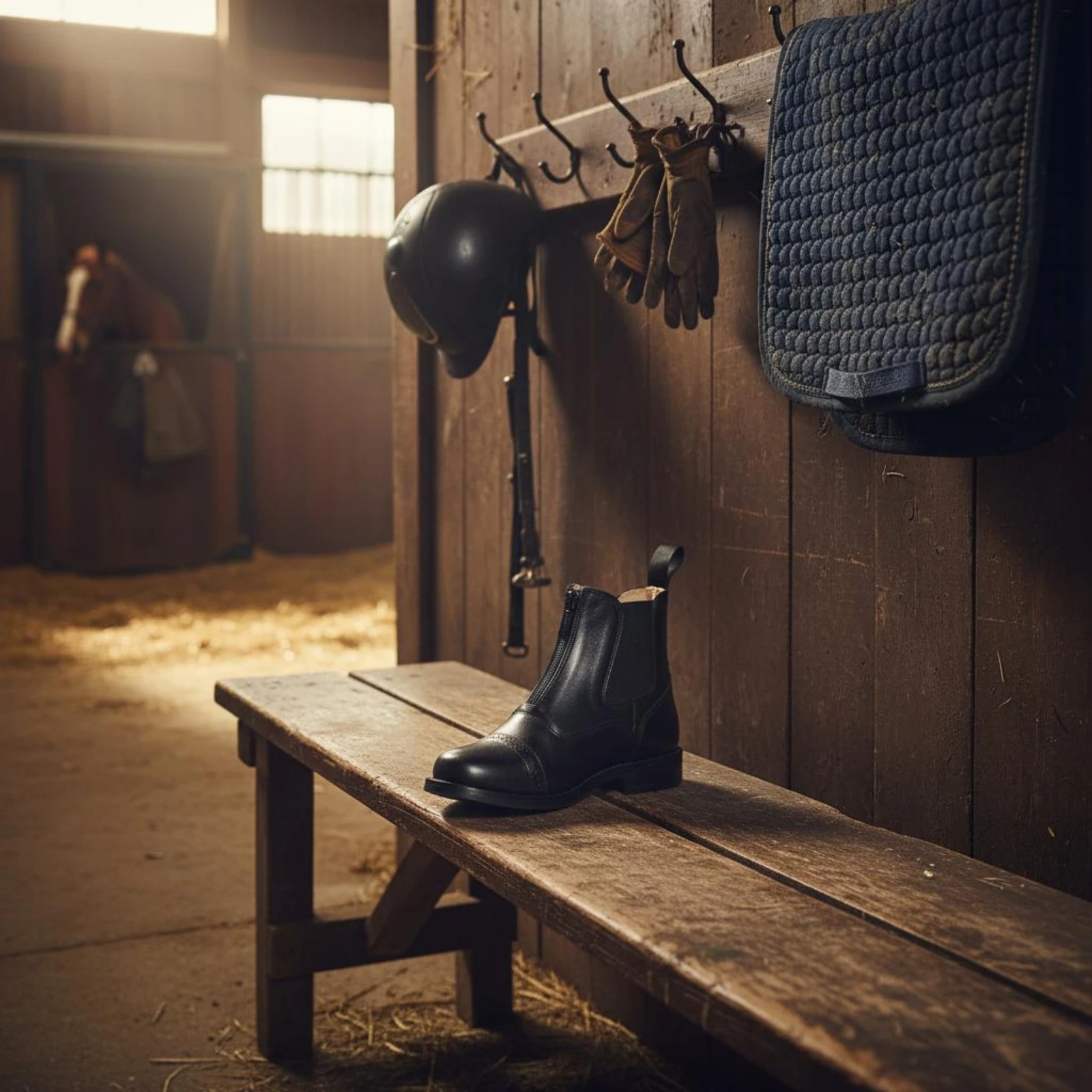 Short Horse Riding Boots Non-Slip Paddock Boots Zippered Equestrian Booties Easy Care Outdoor Footwear Moisture Wicking