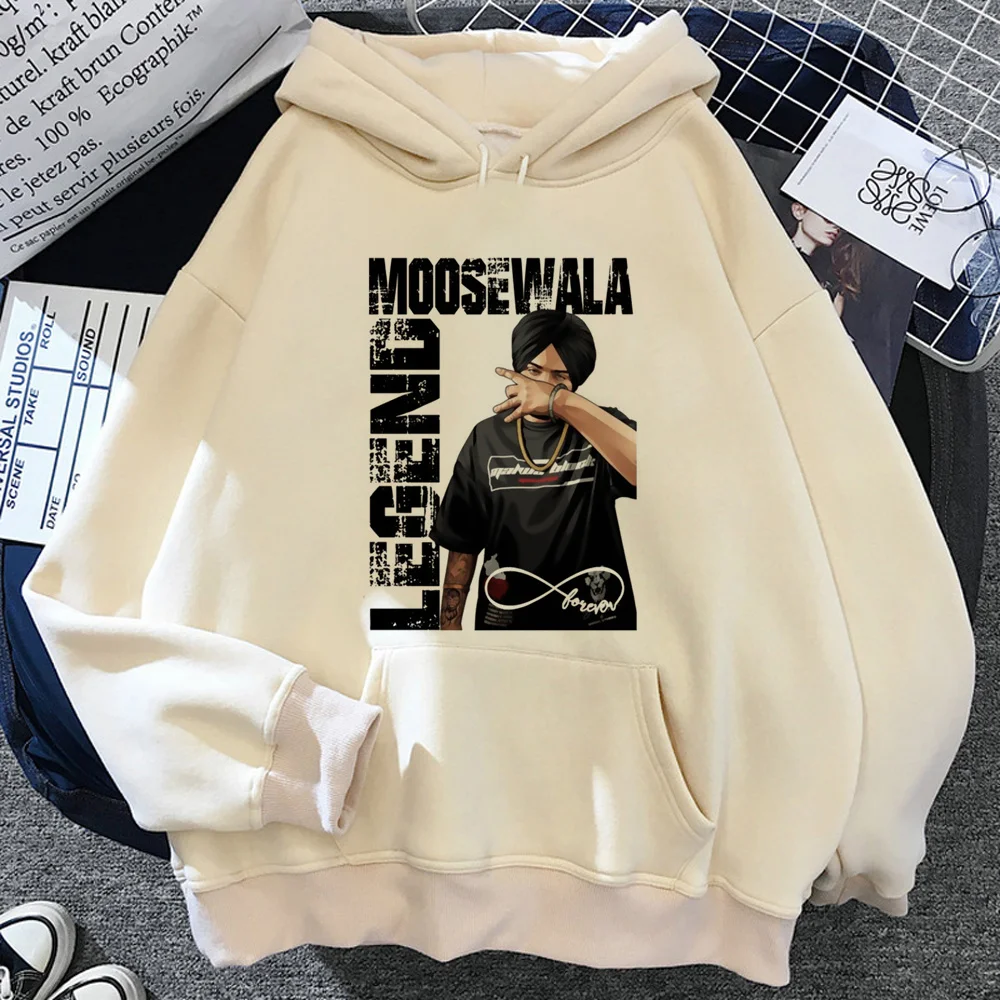 Sidhu Moosewala-sudaderas con capucha de anime para mujer, ropa harajuku, sudaderas Kawaii para mujer, Invierno