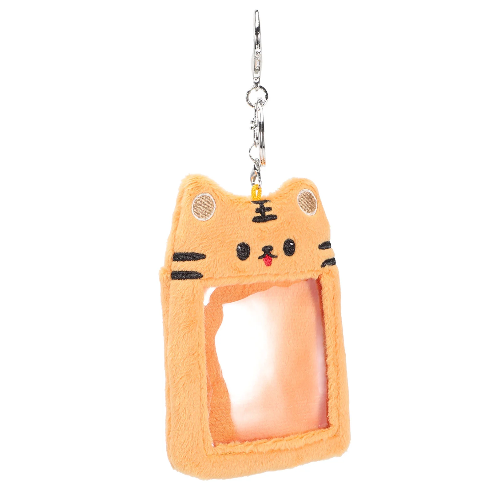 Tiger Card Sleeve Pendant Fashionable Photocard Holder Keychain Cover Bank Plush Pvc Kawaii