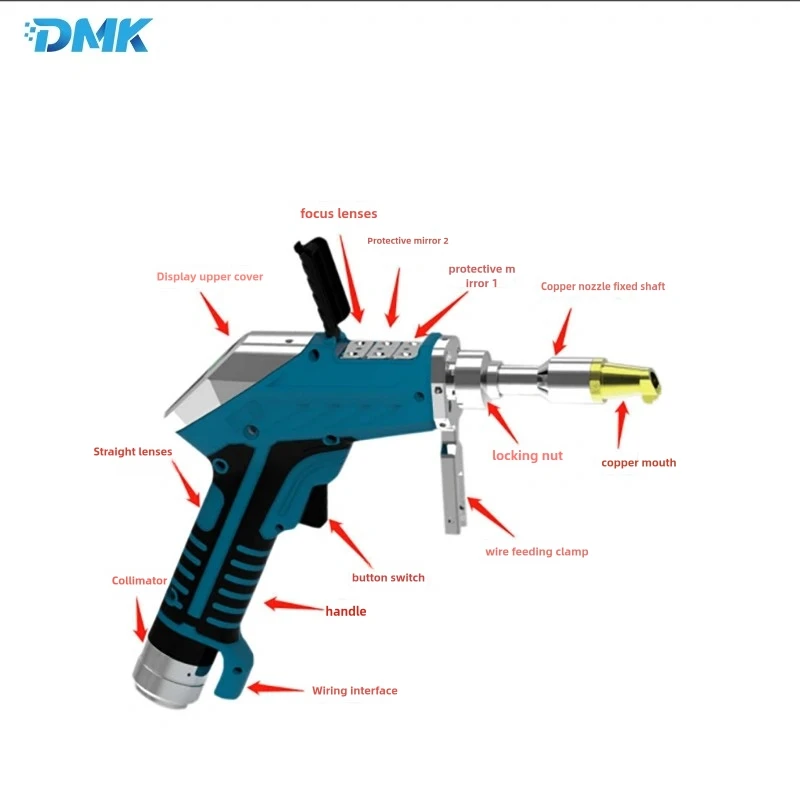 QILIN DWT23 Handheld Laser Welding Gun 3000W 0.8KG Single Pendulum Laser Weld Head DWT22 Upgraded Version 2024New