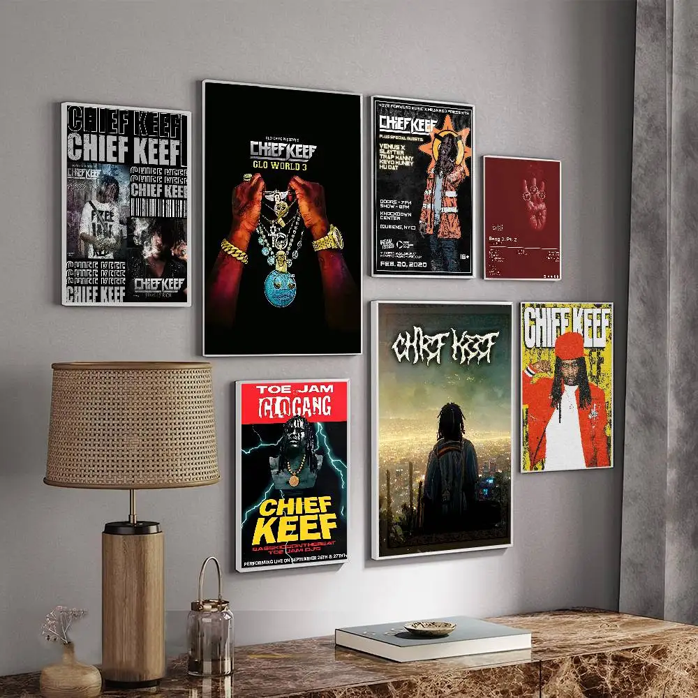 C-Chief K-Keef Vintage Posters Sticky Vintage Room Home Bar Cafe Decor Kawaii Room Decor