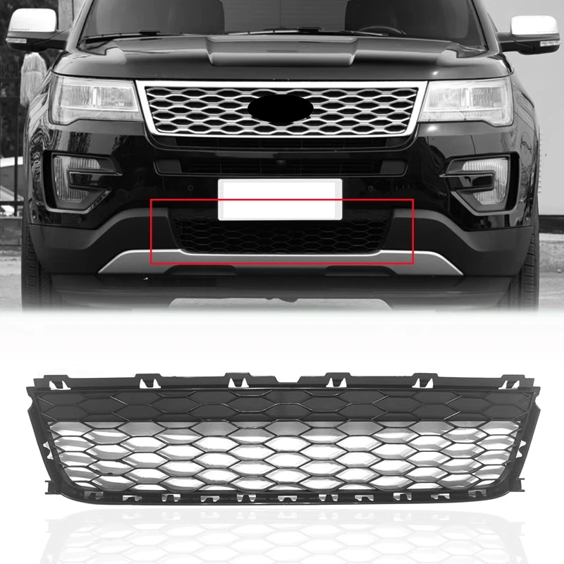 Car Front Bumper Bottom Grill for Ford Explorer 15-17 bottom Grille Mask radiator Body kit Car Accessories