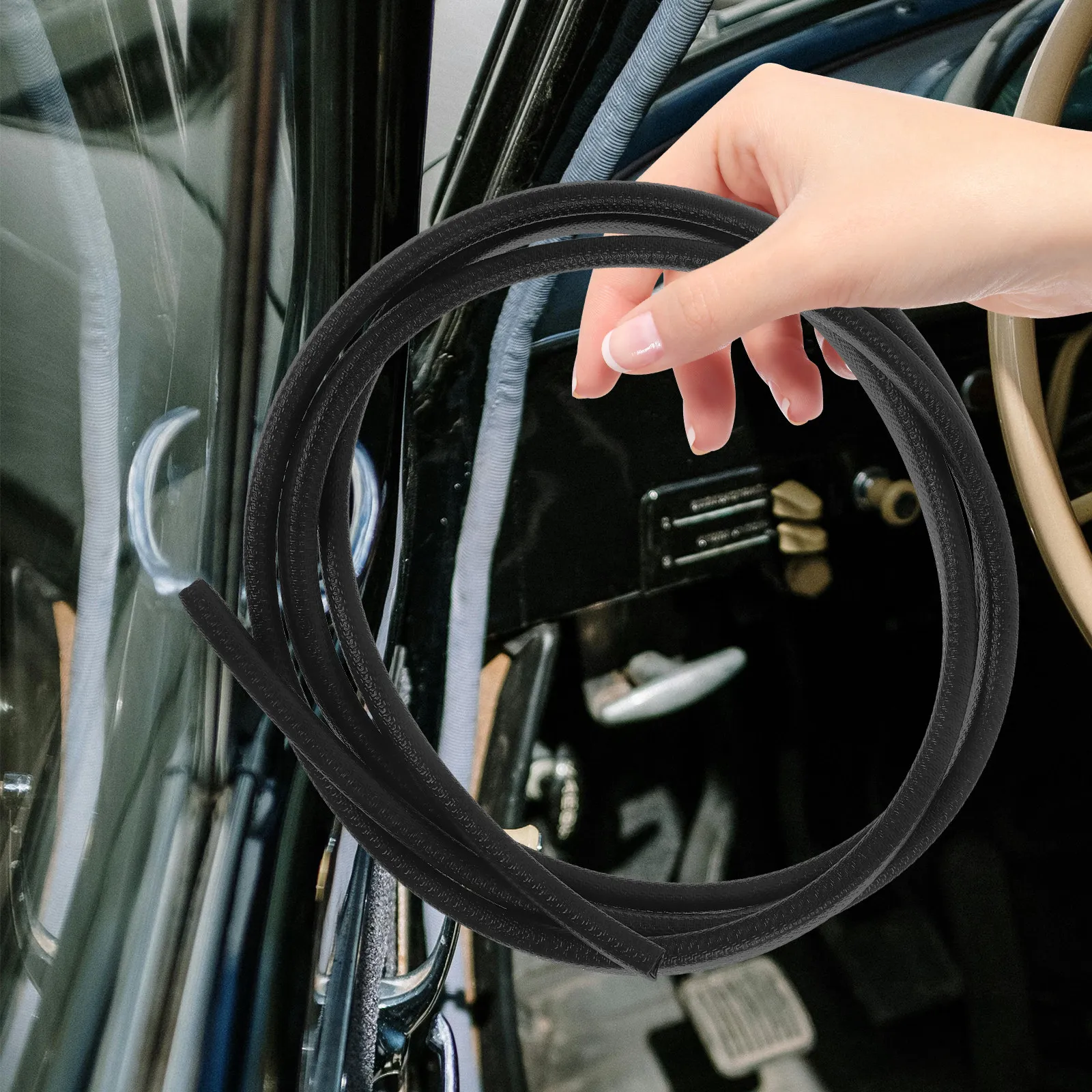 Door Edges Guard U Shape Car Door Protector PVC Material Easy Install No Tools Required Impact Resistant and Decorative Trim