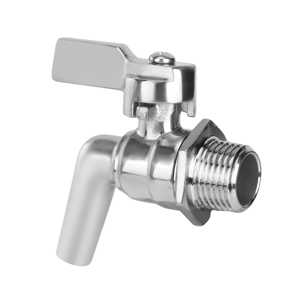 Stainless Steel Adjustable Beer Faucet Tap Spigot For Homebrew Barrel Wine Beverage Dispenser