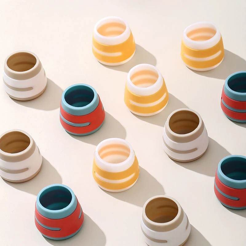 4 pezzi universale in silicone per mobili gambe copertura di protezione coprigambe per sedia antiscivolo cuscinetti protettivi per pavimenti rotondi sgabello coprigambe per tavolo