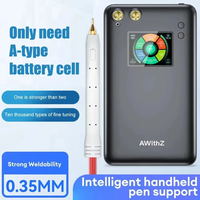 U3 PLUS Battery Spot Welder - Interchangeable Alumina Copper Tips for 0.1-0.35mm Metals