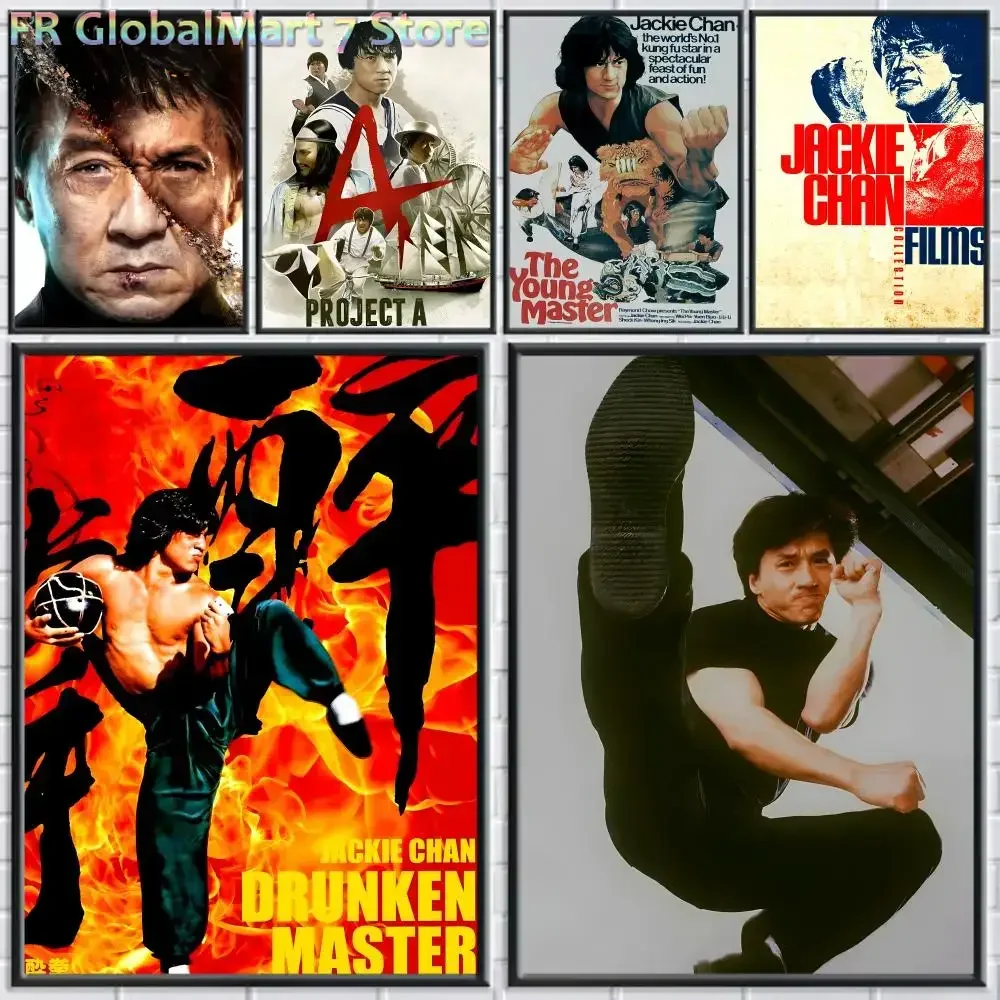 Diamond Painting Cross Stitch Kongfu Start J-Jackie Chan Poster Home Living Bed Room Bar Hallway Sticky Wall Printing Waterpro