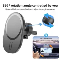 Mini Magnetic Wireless Car Charger Air Vent Phone Holder Stand For Magsafe iPhone 16 15 14 13 12 Pro Max Fast Charging Station