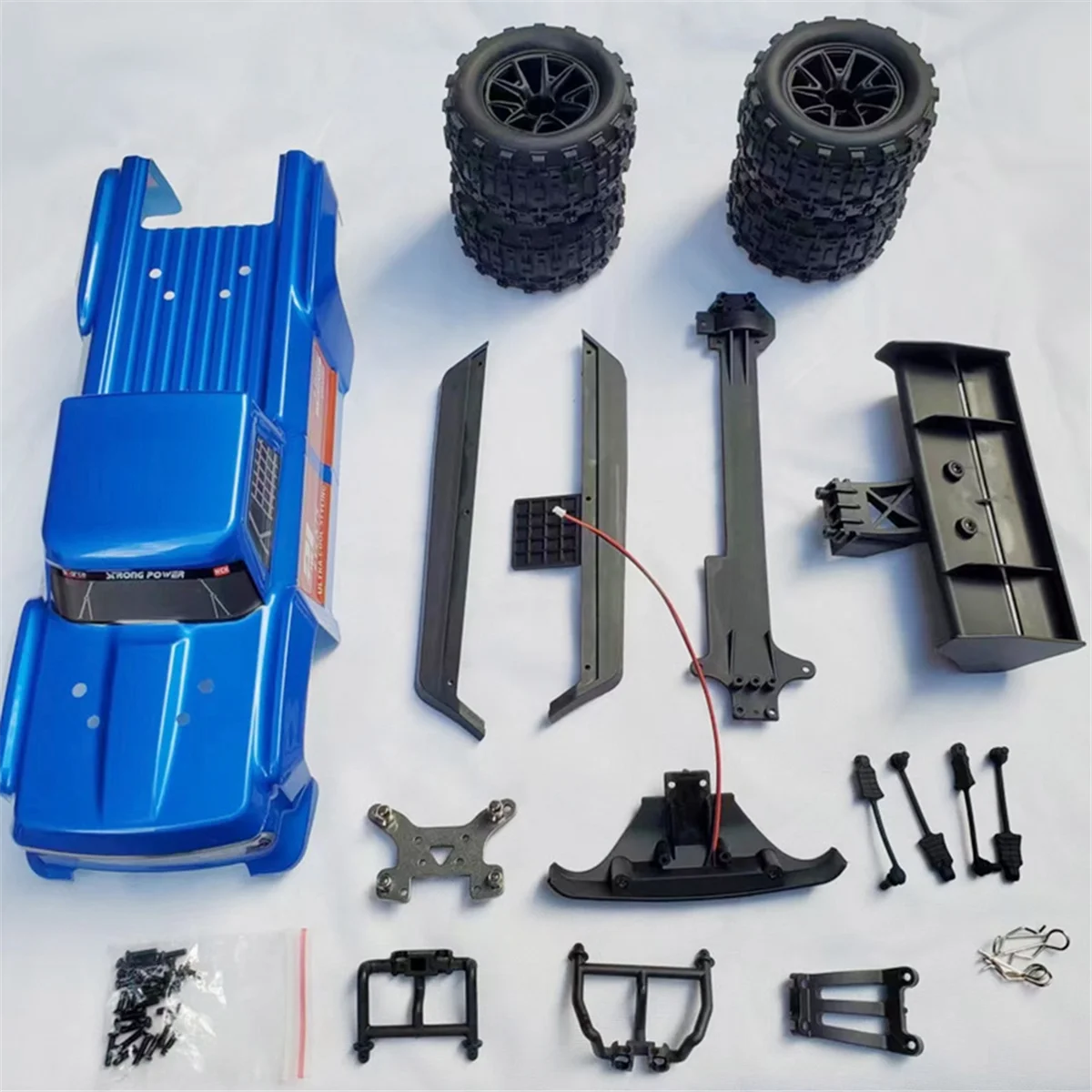 Modified Monster Truck Body Shell Kit for 1/12 Scale RC Car Upgrade Parts