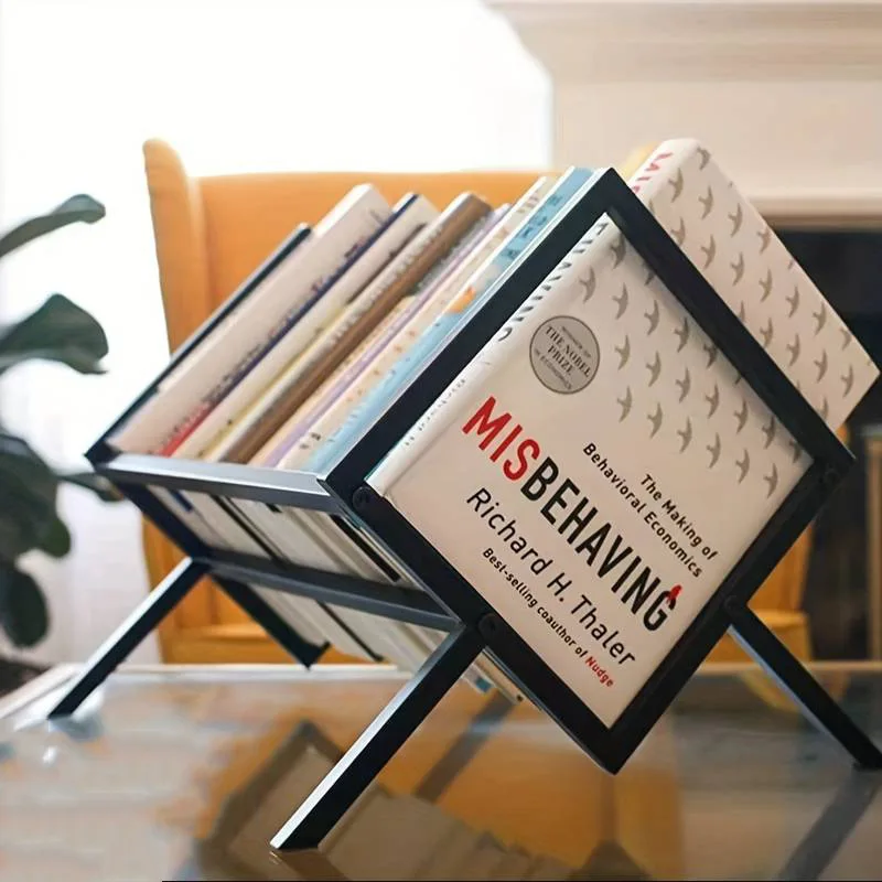 Living Room Modern Magazine Racks Shelf Shelves Desk Nordic Magazine Racks Bookshelf Metal Furniture Racks Pour Magazines MHSNJ