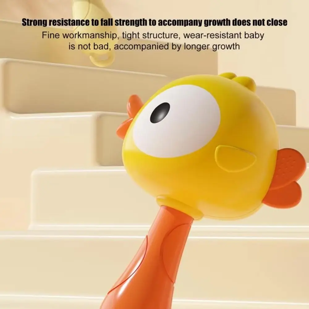 Kawaii Plastic Children Frog Sand Hammer Soft Interactive Instrument Sand Hammer Potable Appease Duck Sand Hammer Gift