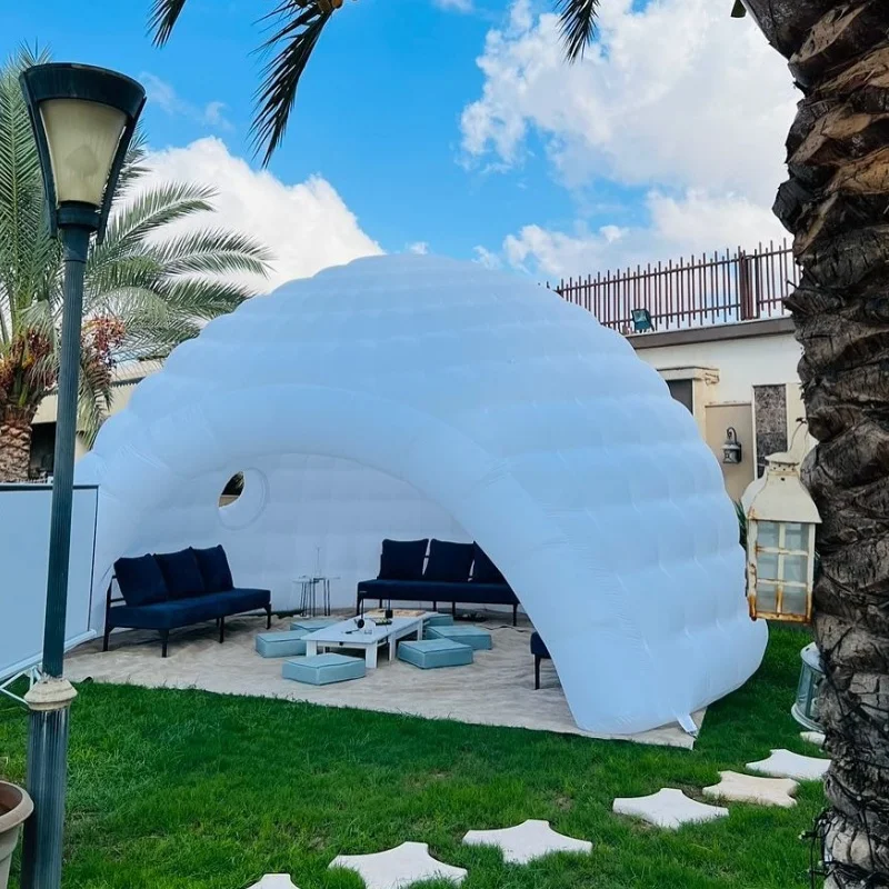 Namioty dmuchane kopułowe, białe namioty kempingowe dmuchane, namioty dmuchane kopułowe na sprzedaż