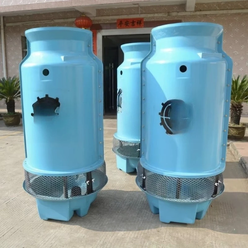 HY high quality low noise FRP circular counterflow small cooling tower for water-cooled chiller water