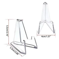 30-1PCS Triangular Card Display Stand Mini Acrylic Idol Photo Picture Holder Stands for Coin Sports Trading Cards Display Racks 4