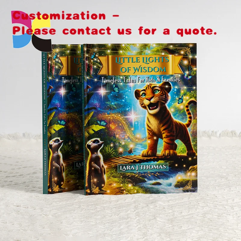 

custom.Custom Book Printing Children's Hardcover Paperback Book Printing Print on Demand All Color Children Flap Book