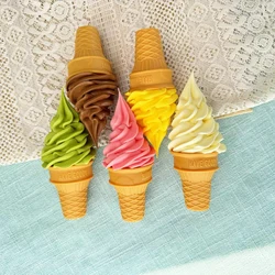 Simulation Ice Cream Model Realistic Artificial Ice Cream Cone Fake Food Dessert Shop Display Model Photo Props Toy Home Decor