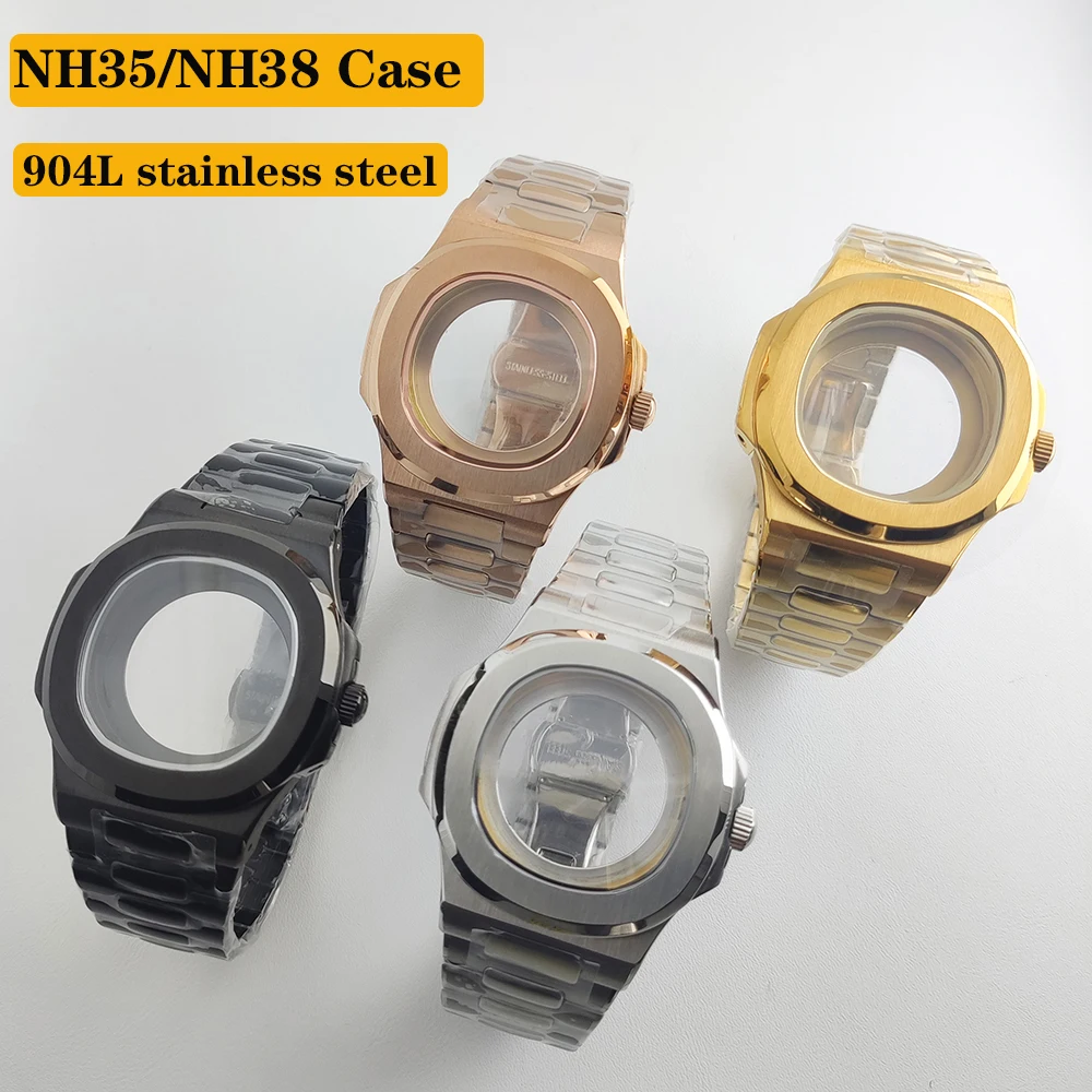 41mm 904L stainless steel electroplated shell sapphire glass, suitable for 30.5MM dial NH35NH38 movement