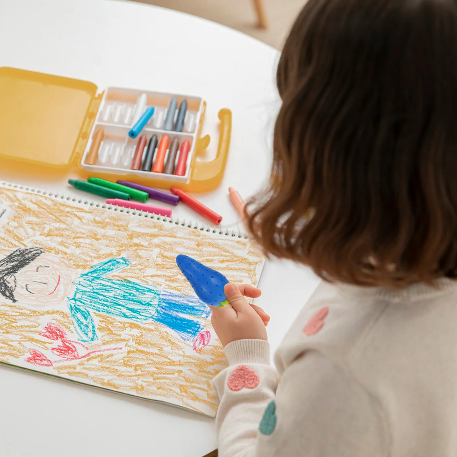 

10Pcs Washable Colorful Crayons Fruits Shape Mini Crayons for Toddler Kids Drawing Painting Creative Activity Wax Marker Pencil