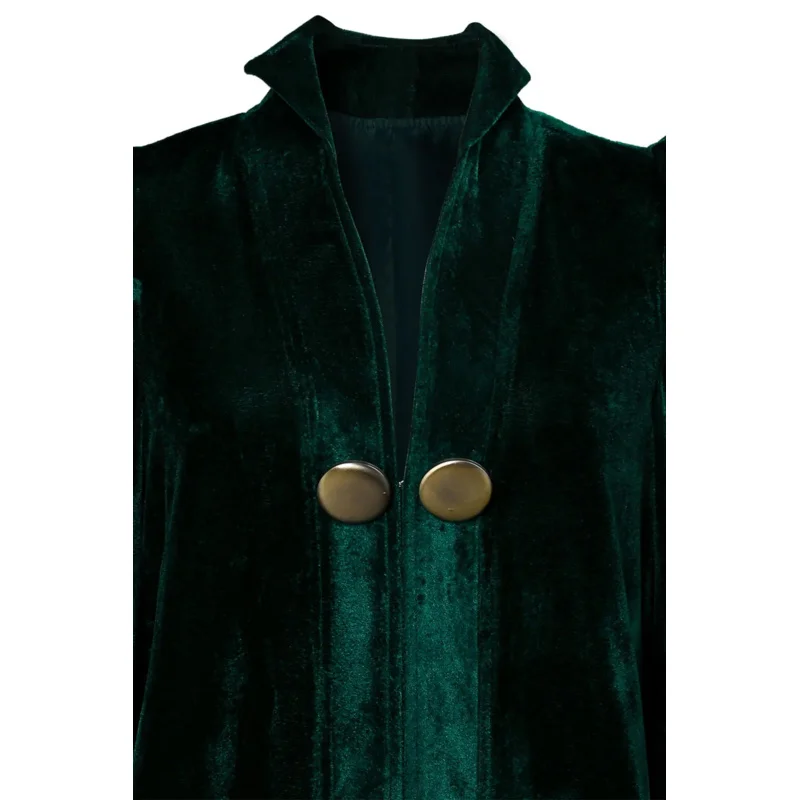 Bear's Den Professor Minerva McGonagall Cosplay Costume Outfits Velvet Cape Green Cloak Wand Hat Set For Women Hallowe New 2025