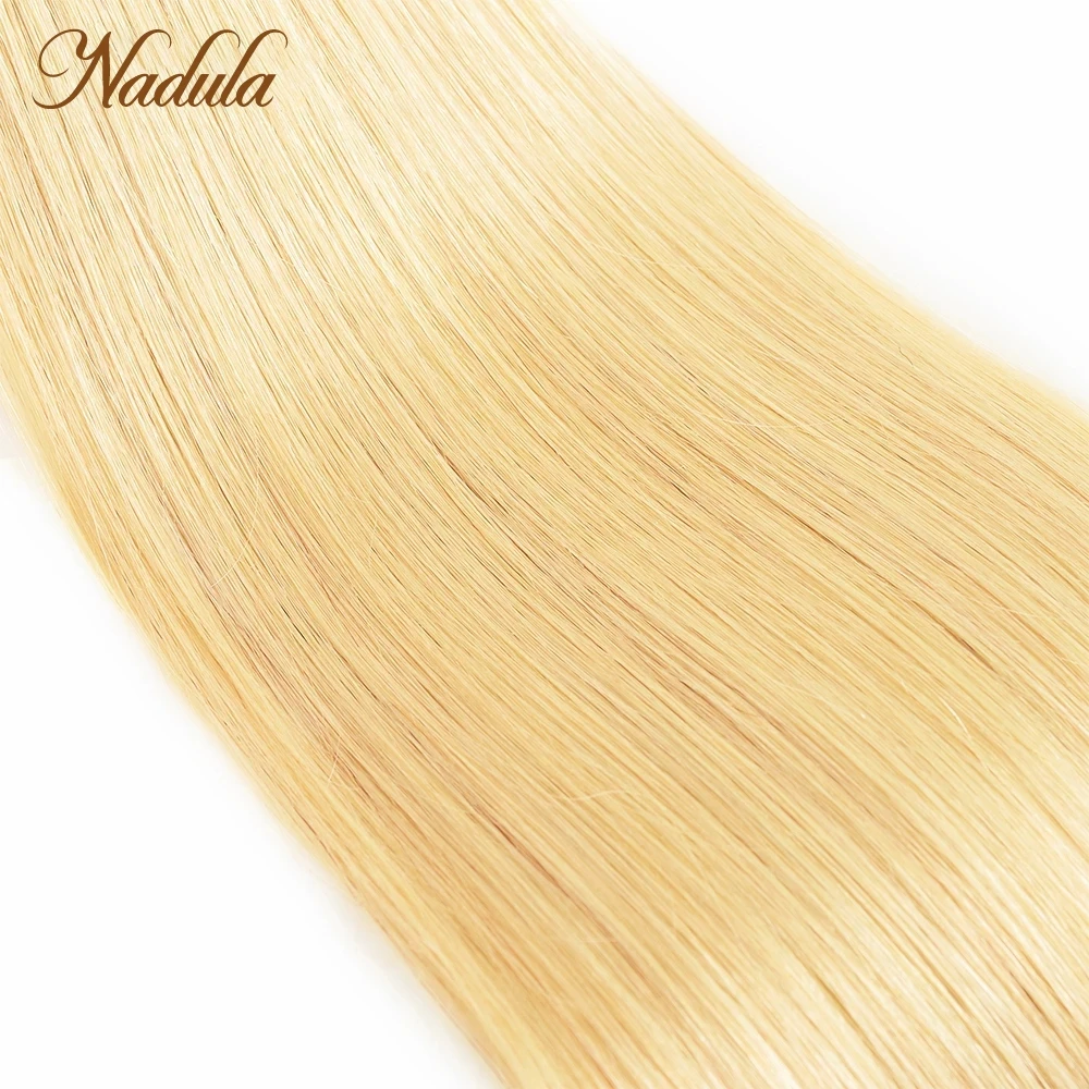 Nadula Hair 613 Blonde Hair One Bundle Straight 100% Human Hair Weaves 10-24inch Blonde Remy Hair Extensions Free Shipping