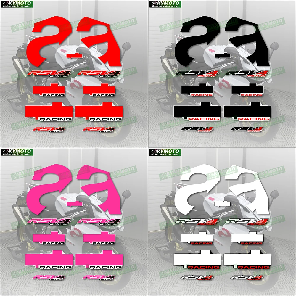 

For Aprilia RSV4 2021 2022 2023 2024 Motorcycle Sticker Accessories Fairing Decal Sticker Full Vehicle Reflective Kit