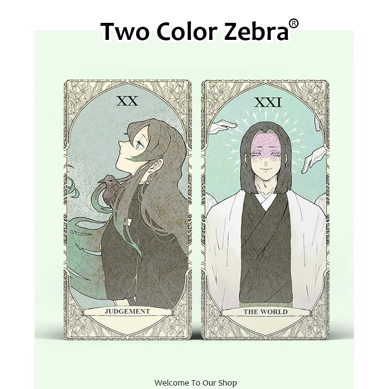 22 stücke Anime Tarot karten Kamado Tanjirou Nezuko Wahrsagerei Papier karte voller Satz Tarot karten Cosplay Prop Geschenk