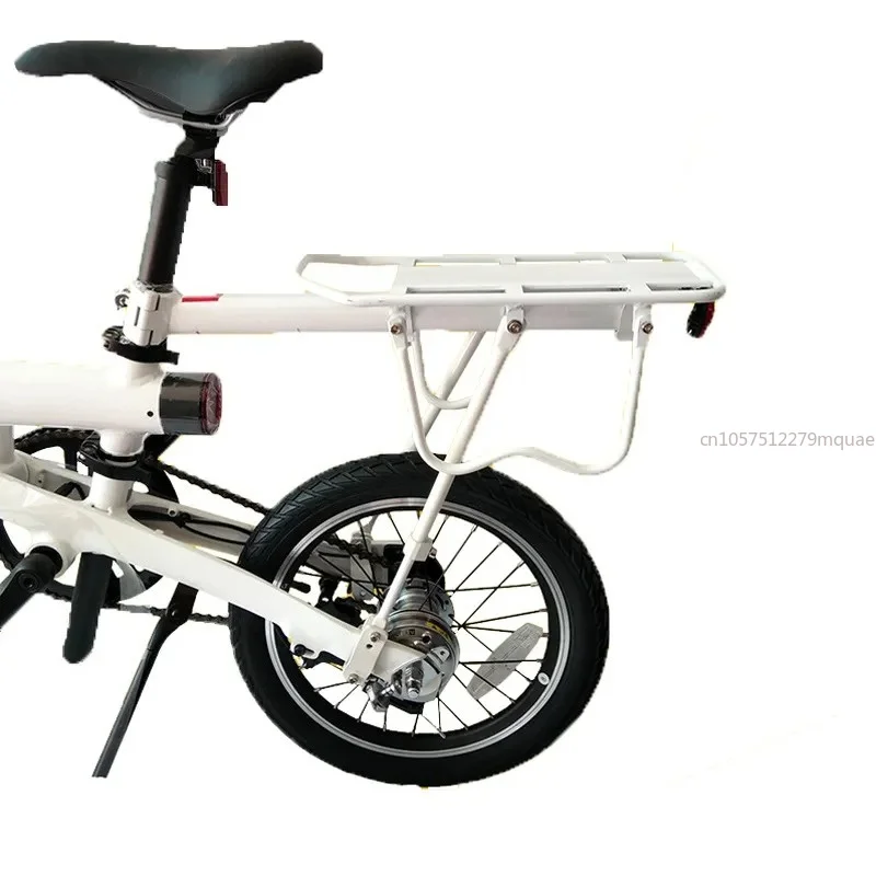 Home Electric Bicycle Folding Moped Rear Luggage Rack Passenger Seat Original Load Shelf Outdoor Travel Storage