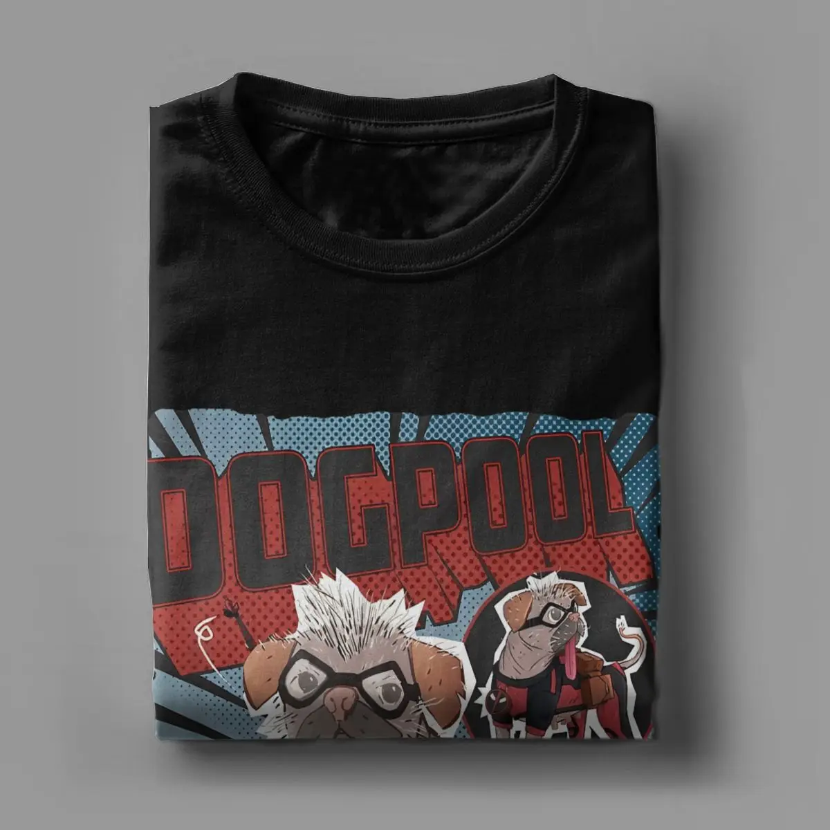 Deadpool & Wolverine Dogpool Doodle Comic Men T Shirts Vintage Tees Short Sleeve T-Shirts 100% Cotton Gift Idea merch