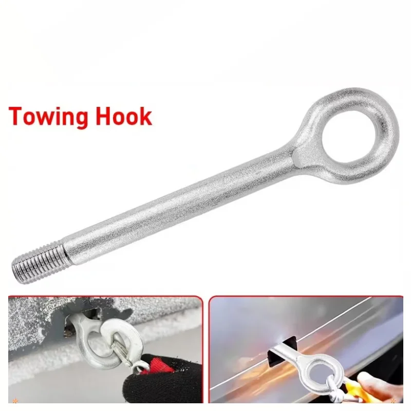 1pcs For Citroen Relay Peugeot Boxer Fiat Ducato Long Towing Eye Recovery Hook Replacement 51798113