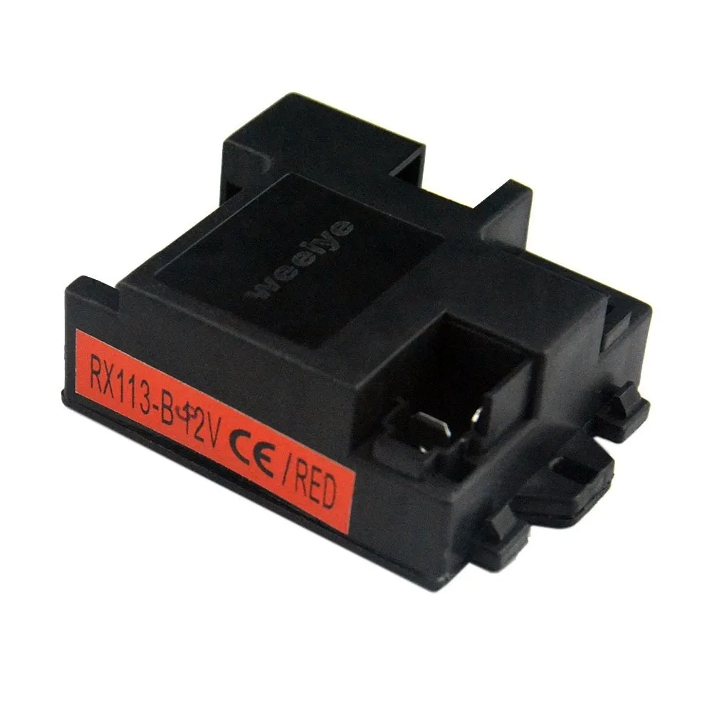 ตัวรับสัญญาณ RC รุ่นใหม่ RX113-A-12V พลาสติก สีขาวดำ สำหรับรถยนต์ไฟฟ้า RC 12V 6V เมนบอร์ดรถยนต์ไฟฟ้าสำหรับเด็ก