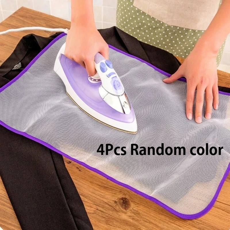 

4 шт. термостойких чехлов для гладильных досок - защитные изоляционные подкладки с сеткой для прессования, разные цвета, для глажки при высоких температурах