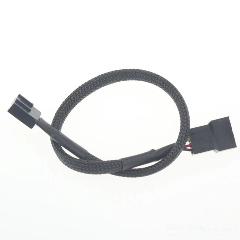 Motherboard 4Pin PWM Fan Connector Computer Case Extension Power Cable for CPU Computer Case Fan Power Extension Wire