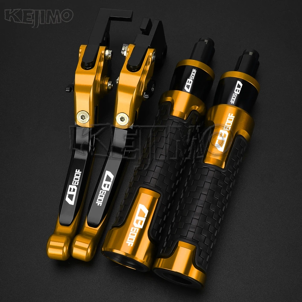 For Honda CB600F CB 600 F 2007 2008 2009 2010 2011 2012 2013 CB 600 F Motorcycle Folding Clutch Brake Lever Handlebar grips ends
