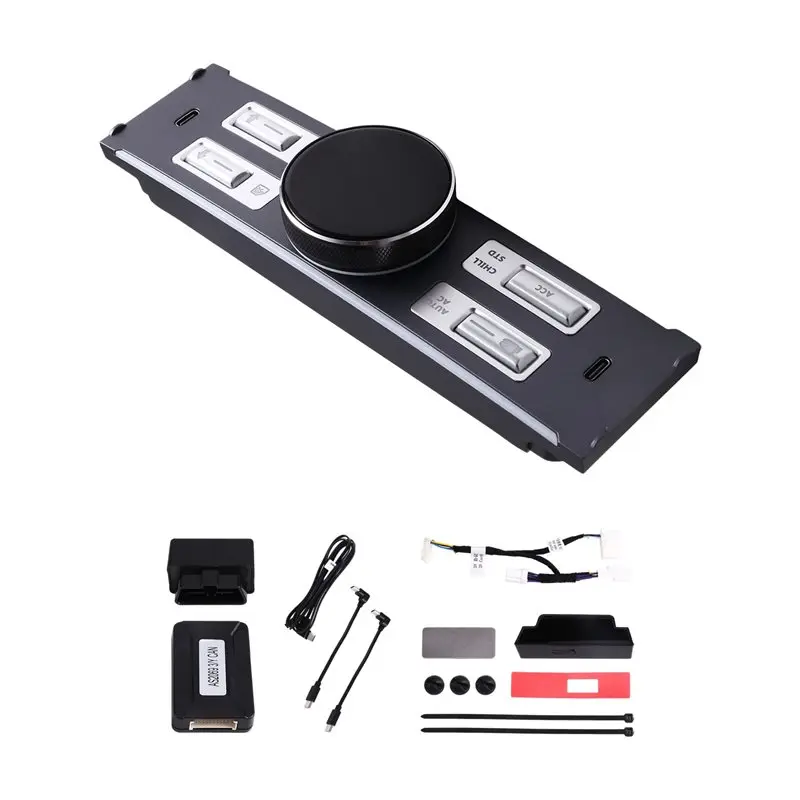 N26R-For TESLA Model Y 3 21-25 AC& Passenger Seat Control LCD Intelligent Expansion Dock USB Type C Port