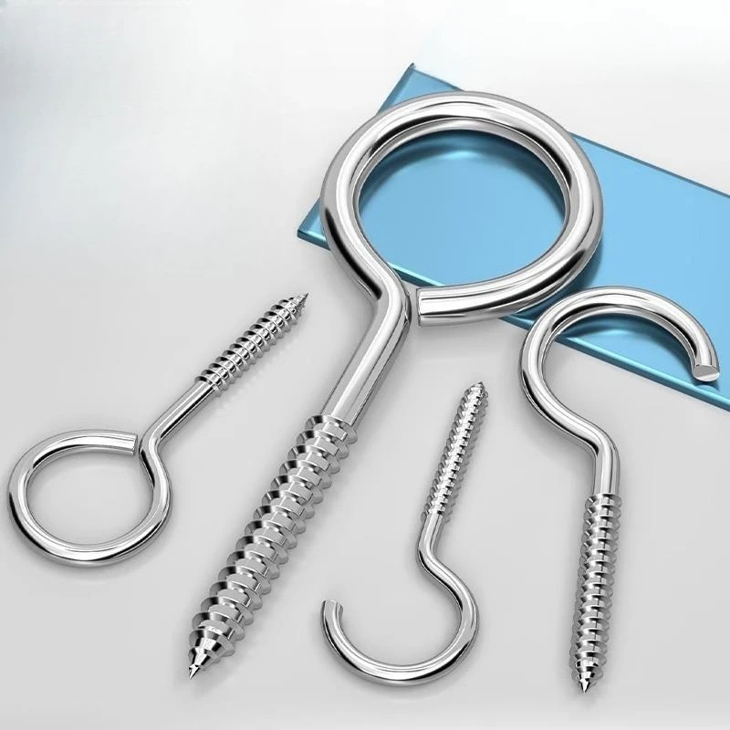 

6-20Pcs Light Hook Ring Screw Wood Self-tapping Eye Screw M3M4M5 for Hanging