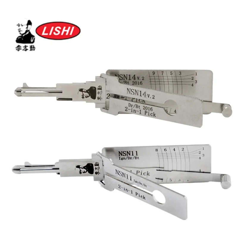 Для Nissan Lishi 2-в-1 NSN14 NSN11 слесарный инструмент для захвата и крюка, набор инструментов для открытия двери