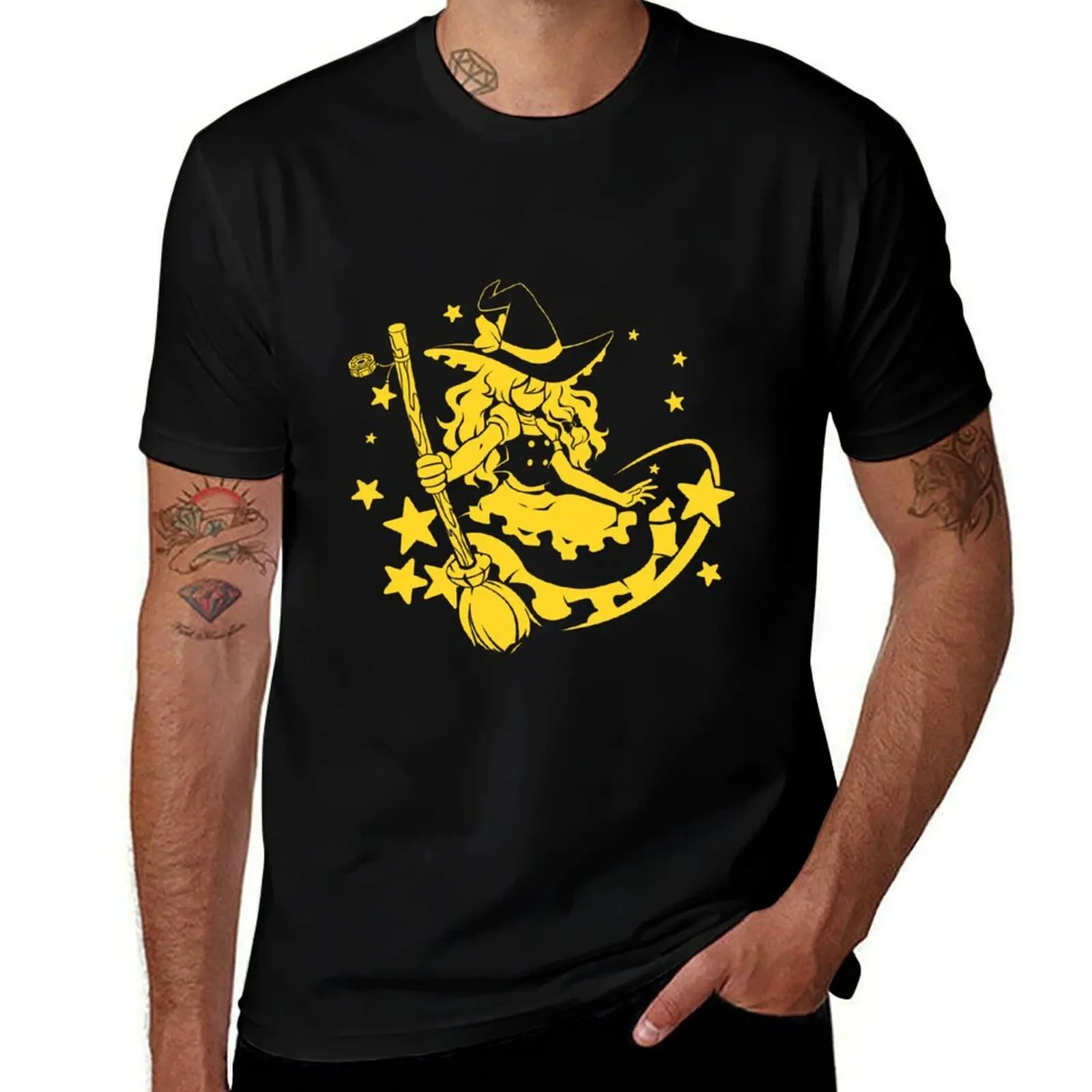 Touhou Project Character Silhouette – Marisa Kirisame T-Shirt Sweat Resistant Workout Tee Shirt T-Shirt