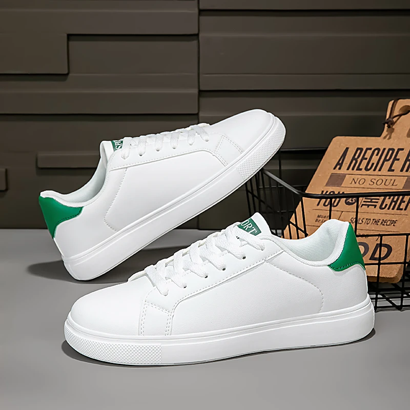 

ELUVA Mens Sneakers Autumn White Shoes Lightweight Thick Sole Non Slip Skatebaord Shoes Unisex Casual Sports Shoes for Man