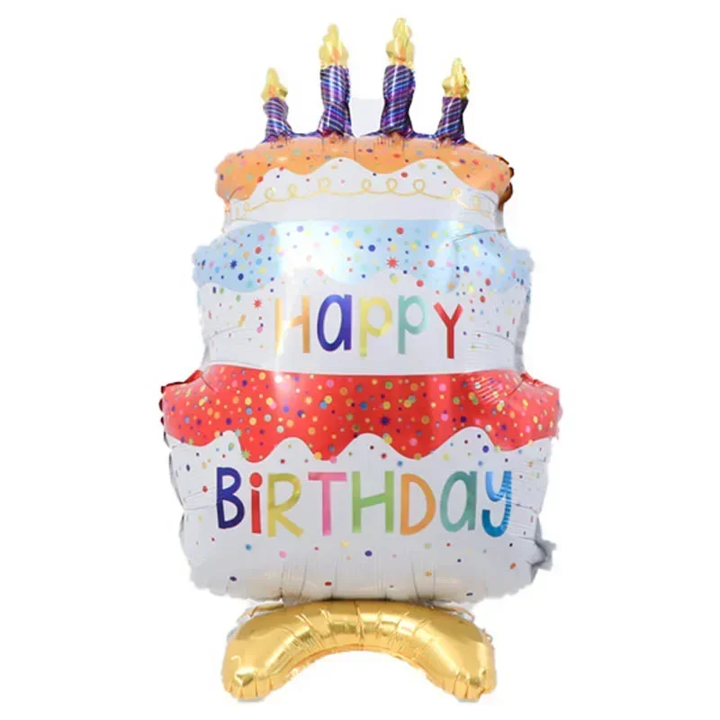 1pc feliz aniversário balão folha de alumínio base balões para chá de bebê aniversário festa decoração suprimentos