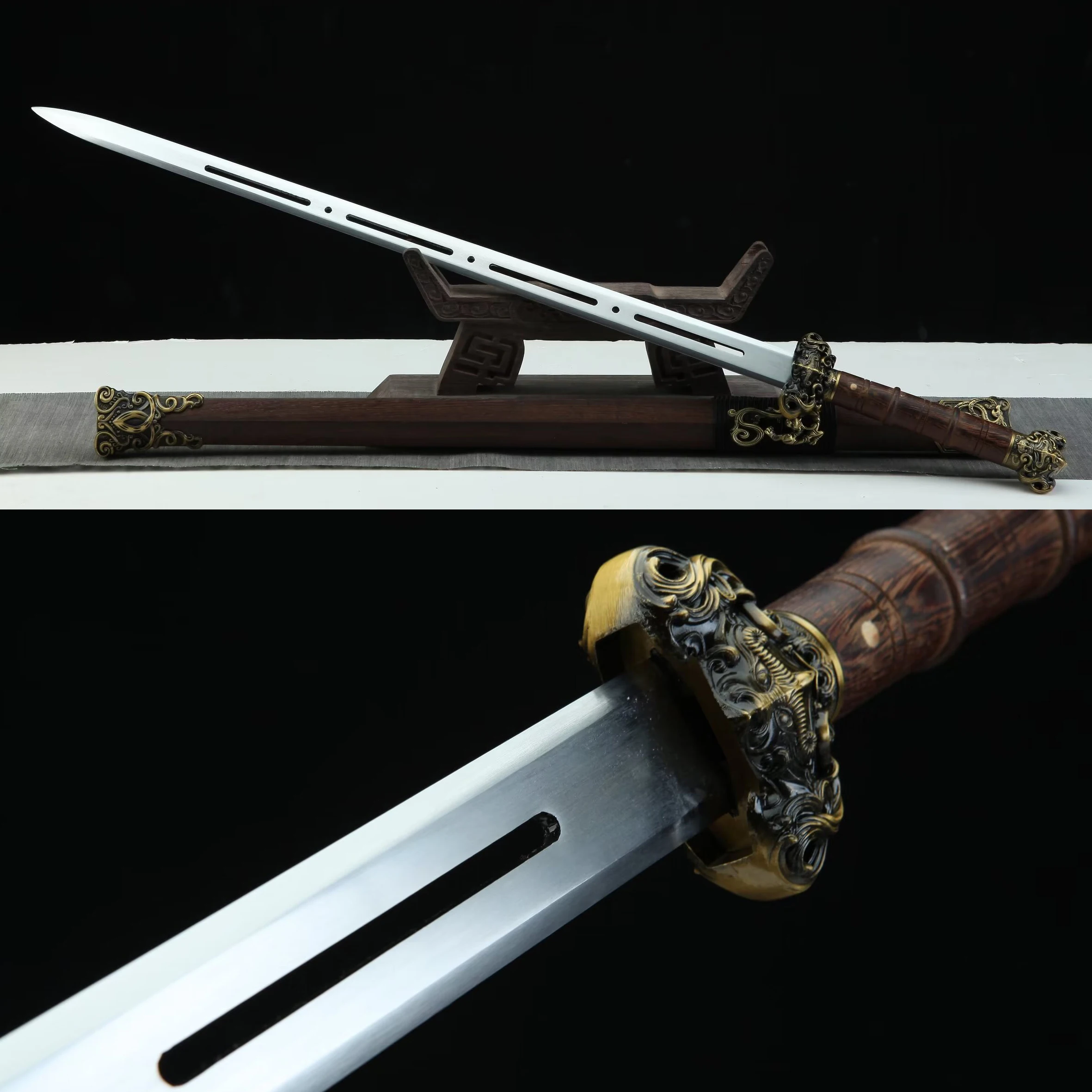 109cm  Chinese Kung Fu martial arts  Samurai Sword  High carbon steel  True sharpness  Katana  Gift for ninja knights  Beautiful