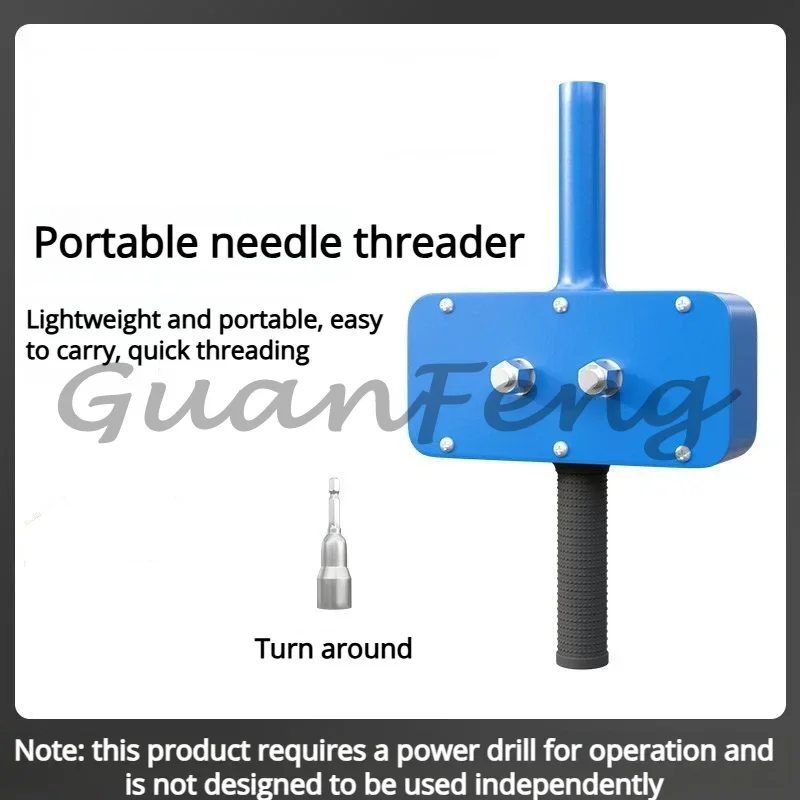 Lightweight Portable Wire Threader, New No Battery Cable Pulling Machine, Fast Threading for Conduit with 8 Elbows