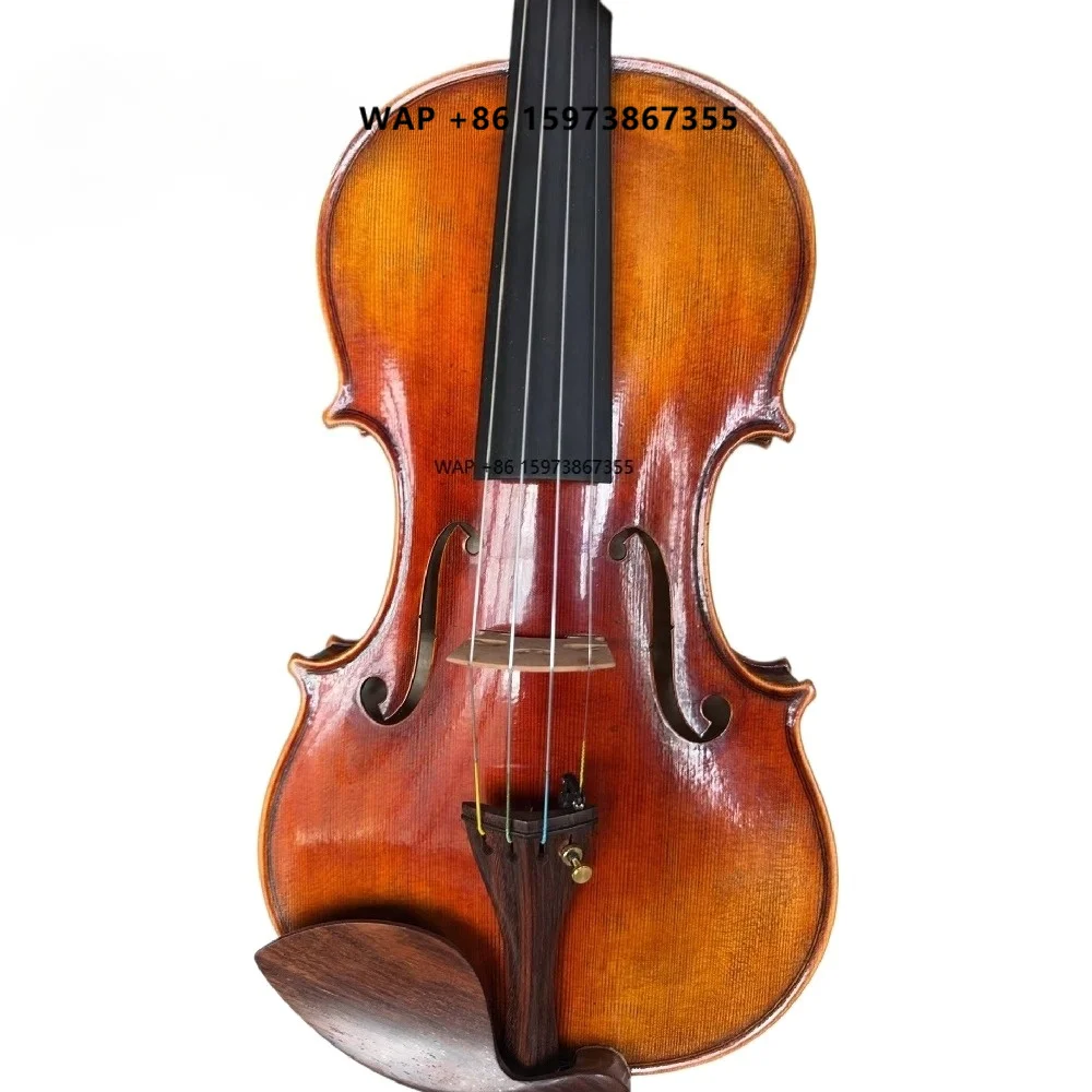 Handmade Professional 4/4 Violin Top Selling Advanced Flamed Maple Spruce Face Nice Violins