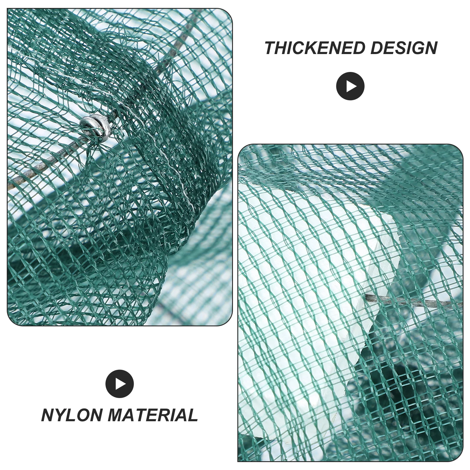 

2Pcs Fishing Trap Cage Easy Use Portable Nylon Stainless Steel Shrimp Crawfish Eel Loach Catcher Net Minnow Trap