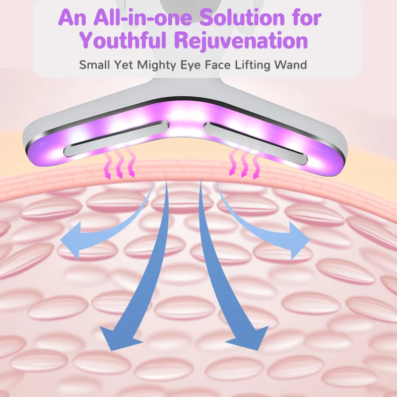 Skin Rejuvenation Instrument Neck Face Lifting And Tightening Anti Aging Artifact Facial Sonic Vibration Massager Beauty Device