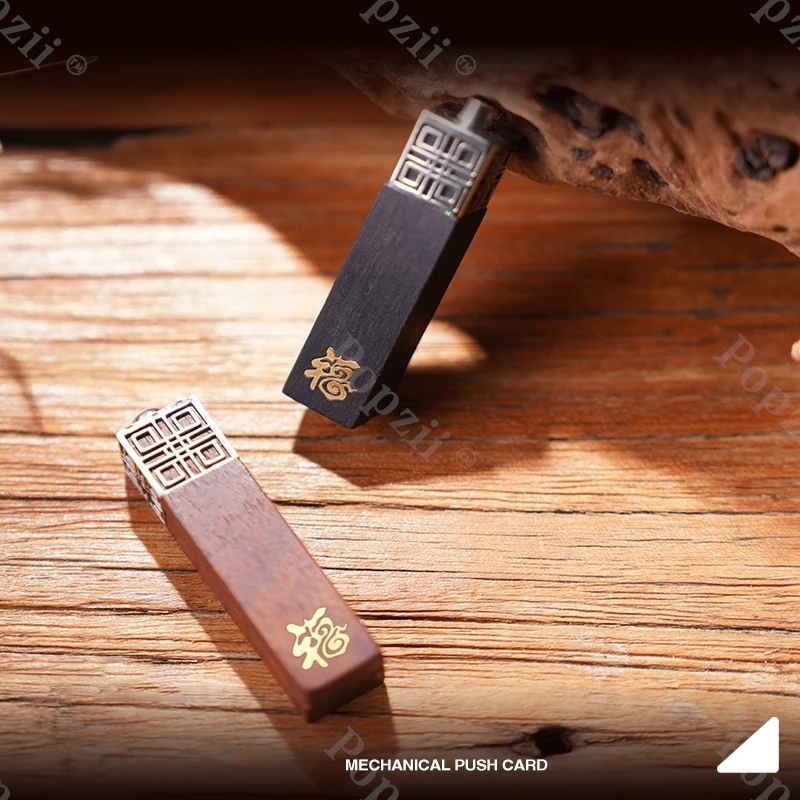 MOTHAND EDC FUYUN juguete para aliviar el estrés madera mecánico DingDing Push Slider Fidget juguetes colgante Fidget Slider juguetes de ansiedad