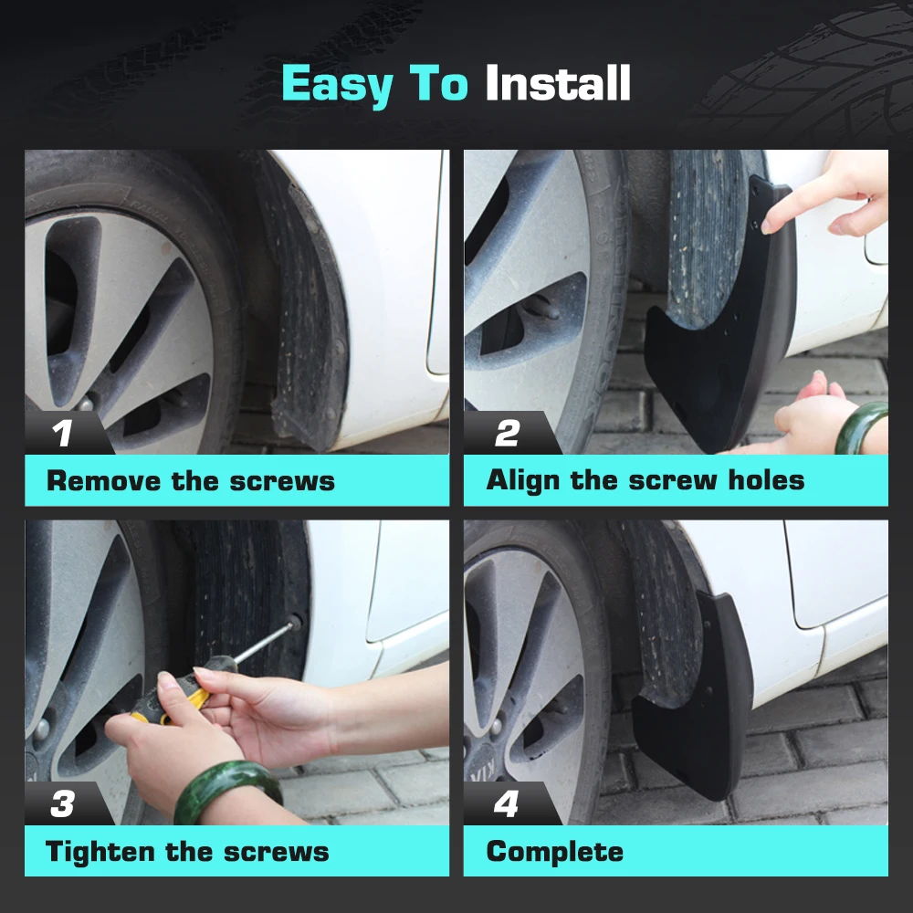 For AUDI A3 sedan 2013 2014 2015 2016  Fender Mudflaps Splash Guards Mudguards Mud Flaps car Accessories view 2