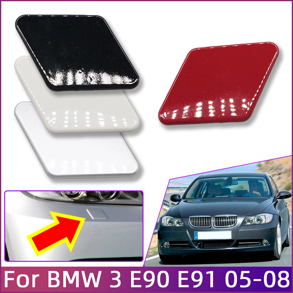 

Headlight Washer Nozzle Cover For BMW 320 325 328 330 E90 E91 2005-2008 Spray Nozzle Painted Trim Lid Shell Cap Car Accessories