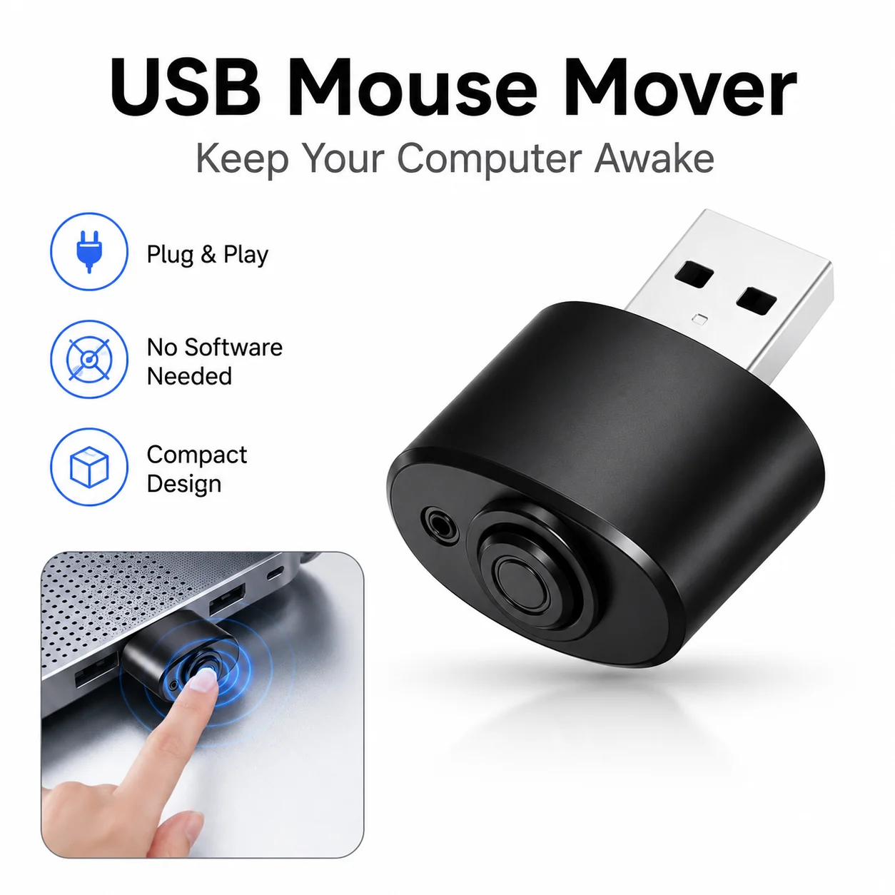 Auto Mouse Mover - Dispositif anti-sommeil pour souris USB, contrôleur