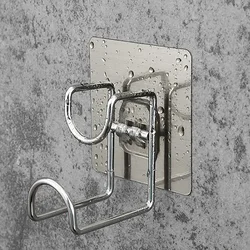 Stainless Steel Wash Basin Hook Kitchen Bathroom No Trace Strong Paste Holder Multifunctional Punch-free Iron Storage Shelf